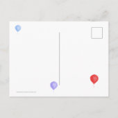 Kleurrijke Verjaardag Balloon Party uitnodiging (Achterkant)