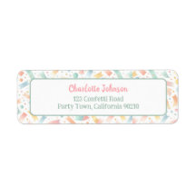 Kleurrijke Verjaardag Confetti Schattige Kind Reto