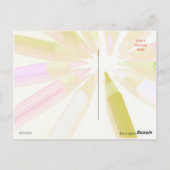 "Kleurrijke verjaardag" Gekleurde potloden Briefkaart (Achterkant)