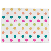 Kleurrijke verjaardag grote geschenk tas groot cadeauzakje (Achterkant)