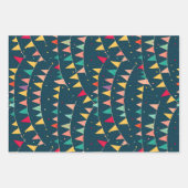 Kleurrijke verjaardag inpakpapier vel (Voorkant 3)