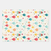 Kleurrijke verjaardag inpakpapier vel (Voorkant 2)