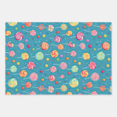 Kleurrijke verjaardag inpakpapier vel (Voorkant)