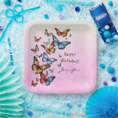 Kleurrijke Verjaardag Party Butterfly Paper Bord (Feest)