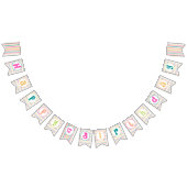 Kleurrijke Verjaardag Swallowtail Bunting Banner (Alle)