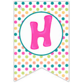 Kleurrijke Verjaardag Swallowtail Bunting Banner (Tweede vlag)