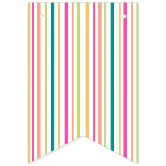 Kleurrijke Verjaardag Swallowtail Bunting Banner (Eerste vlag)