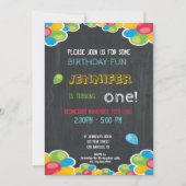 KLEURRIJKE VERJAARDAG UITNODIGING VOOR JONGENS EN (Voorkant)