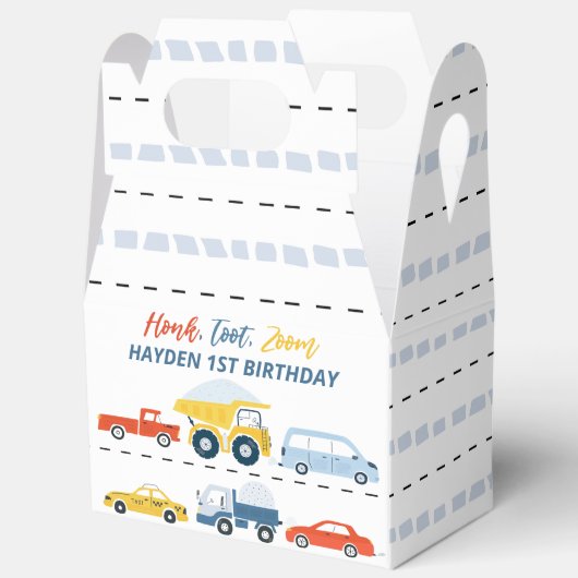 Kleurrijke Verjaardag van het Weg- en Voertuigverv Bedankdoosjes (Open)