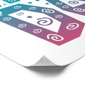 kleurrijke verjaardag voor iedereen poster (Hoek)