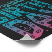 kleurrijke verjaardag voor iedereen poster (Hoek)