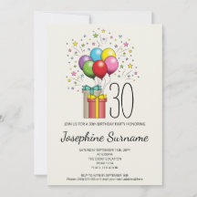 Kleurrijke Verjaardagsballonnen En Cadeaus Met Lee