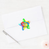 Kleurrijke Verjaardagsballonnen Stickers (Envelop)