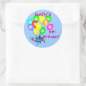 Kleurrijke Verjaardagsballonnen Stickers (Tas)