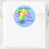 Kleurrijke Verjaardagsballonnen Stickers (Tas)