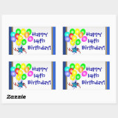 Kleurrijke Verjaardagsballonnen Stickers (Vel)