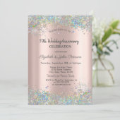 Kleurrijke Verjaardagsbruiloft met Confetti Kaart (Staand voorkant)