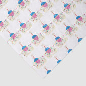 Kleurrijke verjaardagscupcakes Star Candles Confet Tissuepapier (Detail)