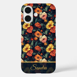 Kleurrijke verjaardagsfeest roos bloemstuk op maat iPhone 16 hoesje