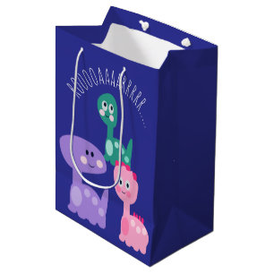 Kleurrijke verjaardagsfeestje voor een schattige d medium cadeauzakje