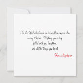 Kleurrijke Verjaardagskaars – Gelukkige Verjaardag Bedankkaart (Achterkant)