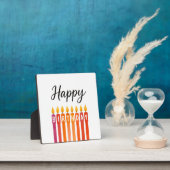Kleurrijke Verjaardagskaars – Gelukkige Verjaardag Fotoplaat (Insitu)