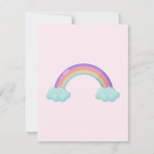 Kleurrijke Verjaardagskaart met Paraplu met Mooie  Kaart (Achterkant)