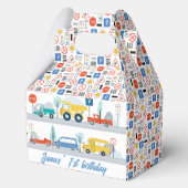 Kleurrijke verkeersborden Vervoer Verjaardag Bedankdoosjes (Voorkant)