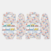 Kleurrijke verkeersborden Vervoer Verjaardag Bedankdoosjes (Ongevouwen)