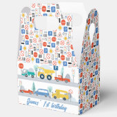 Kleurrijke verkeersborden Vervoer Verjaardag Bedankdoosjes (Open)