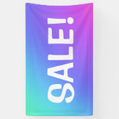 Kleurrijke VERKOOP! Spandoek (Verticaal)