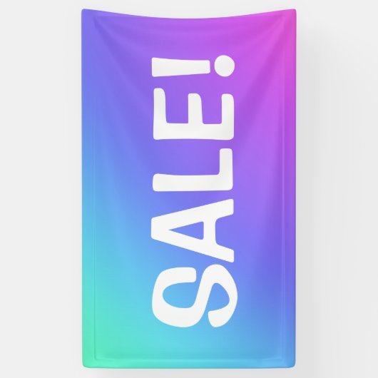 Kleurrijke VERKOOP! Spandoek (Verticaal)