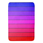 Kleurrijke verloopstrepen badmat (Voorkant Verticaal)