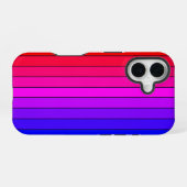 Kleurrijke verloopstrepen iPhone 16 hoesje (Achterkant horizontaal)