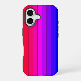 Kleurrijke verloopstrepen iPhone 16 hoesje