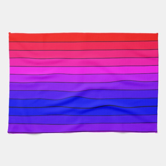 Kleurrijke verloopstrepen theedoek (Horizontaal)