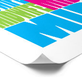 Kleurrijke verlosvrouw poster (Hoek)