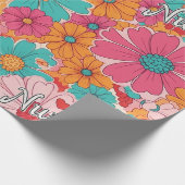 Kleurrijke verpleegster bloemenpatroon (1) cadeaupapier (Hoek)
