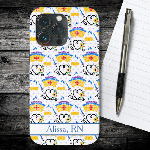 Kleurrijke verplegingsgereedschappen op blauwe pok Case-Mate iPhone case