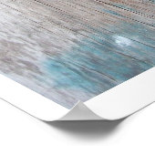 kleurrijke verse wortelen op houttafel poster (Hoek)