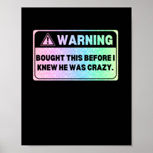 Kleurrijke Versie Waarschuwingsbord Dit Voor E Poster