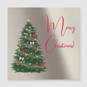 Kleurrijke versierde kerstboom (Voorkant)