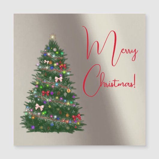 Kleurrijke versierde kerstboom (Voorkant)