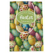 Kleurrijke versierde Paaseieren ID1012 Medium Cadeauzakje (Voorkant)