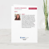 Kleurrijke versieringen - KidsArt voor CHOC Kaart (Achterkant)