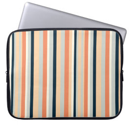 Kleurrijke verticale streep met patroon laptop sleeve