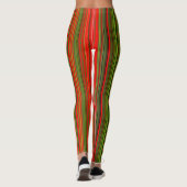 Kleurrijke verticale strepen leggings (Achterkant)