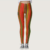 Kleurrijke verticale strepen leggings (Voorkant)