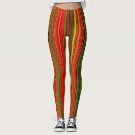 Kleurrijke verticale strepen leggings
