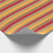 Kleurrijke verticale strepen Modern Cadeaupapier (Hoek)